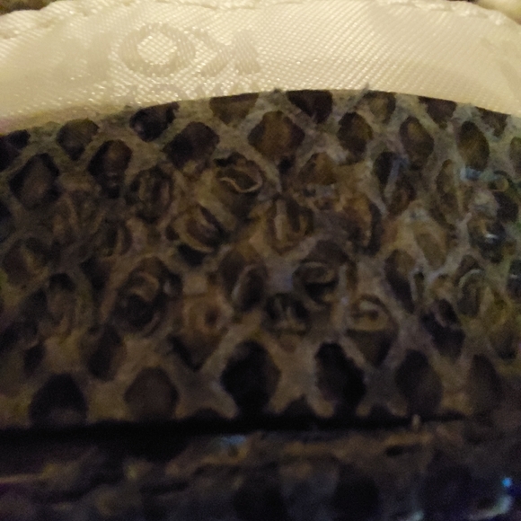 MICHAEL Michael Kors Large Snakeskin Clutch with Detachable Strap - Picture 4 of 15